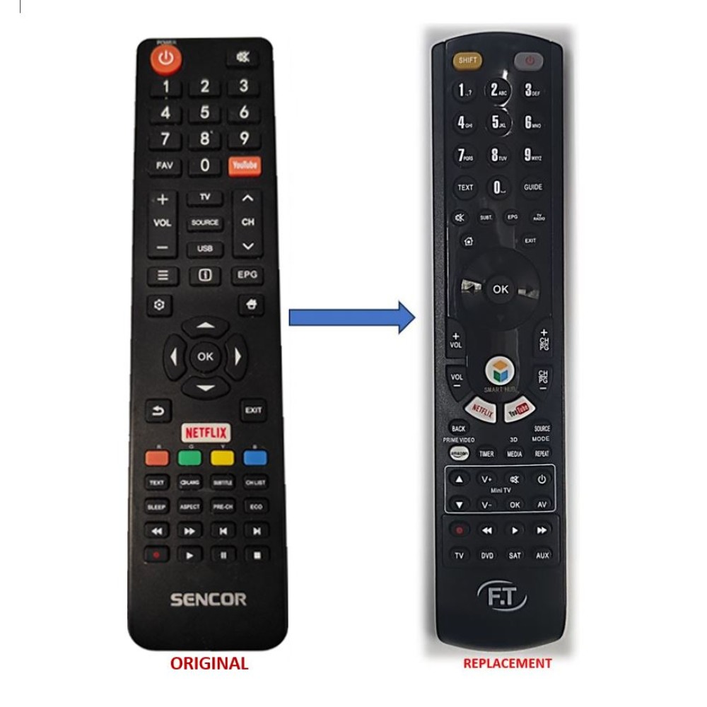SENCOR SLE32S600 REPLACEMENT REMOTE CONTROL