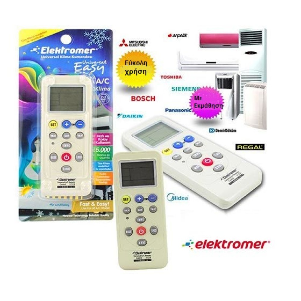 HUAYU K-1038E+L UNIVERSAL REMOTE CONTROL FOR AIR CONDITION