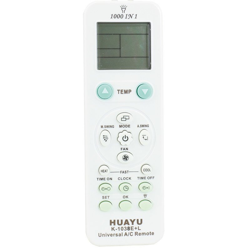 HUAYU K-1038E+L UNIVERSAL REMOTE CONTROL FOR AIR CONDITION