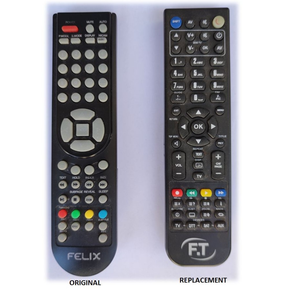FELIX FXV-3711 REPLACEMENT REMOTE CONTROL