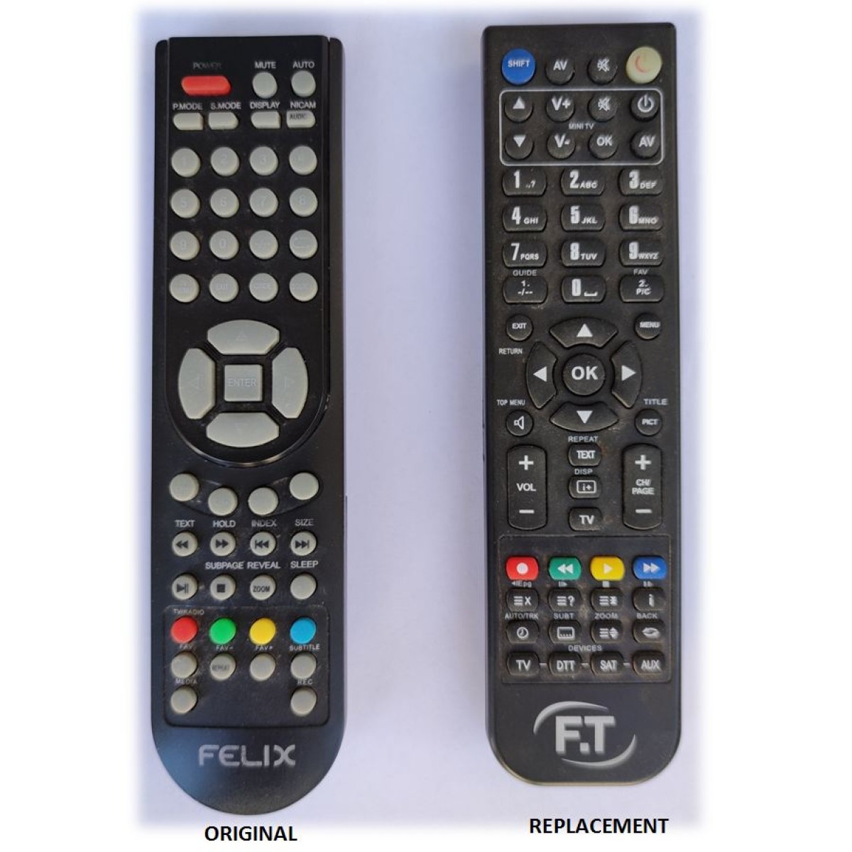 FELIX FXV-3711 REPLACEMENT REMOTE CONTROL