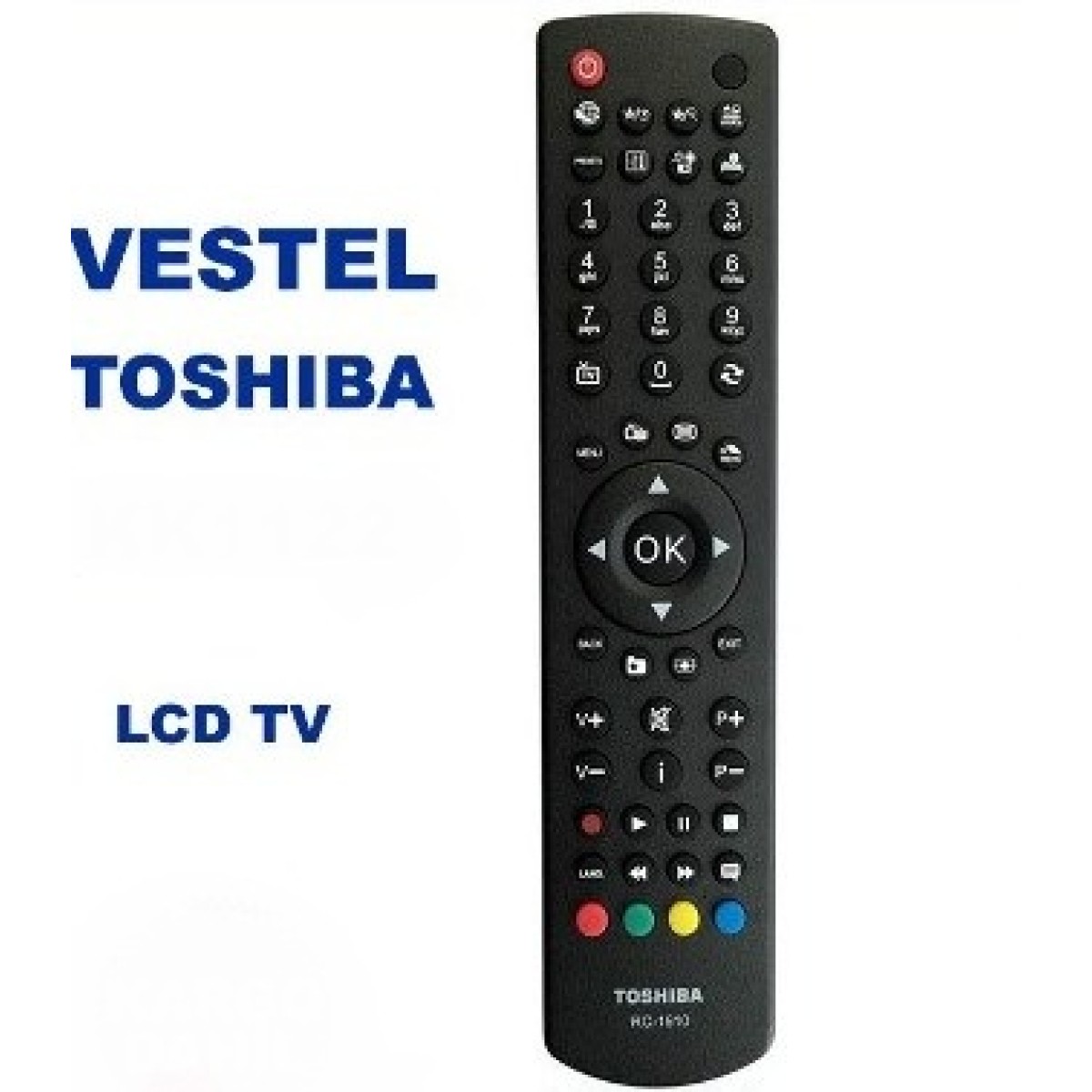TOSHIBA VESTEL CROWN RC-1910 Τηλεχειριστήριο Τύπου ORIGINAL