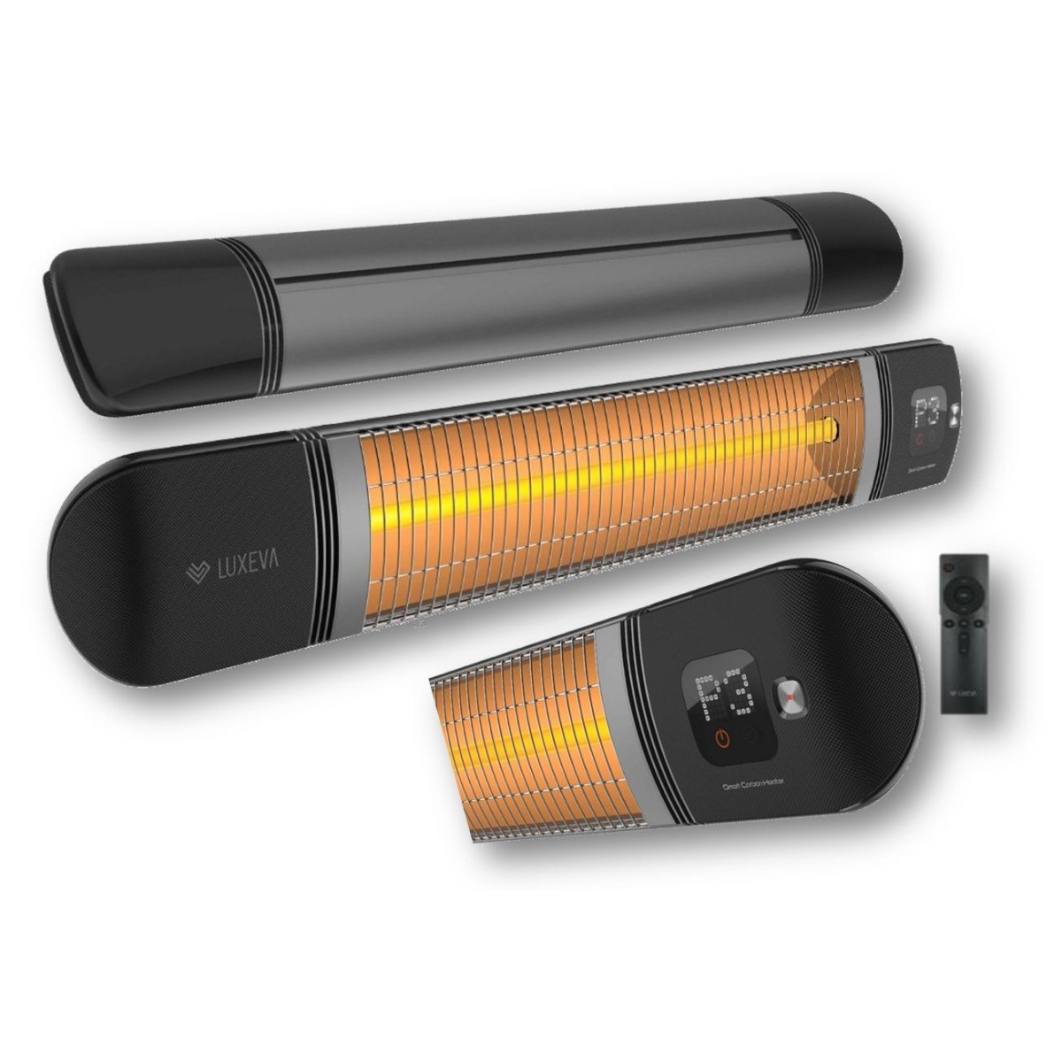 LUXEVA PRO-WL 2500W BLACK CARBON INFRARED HEATER