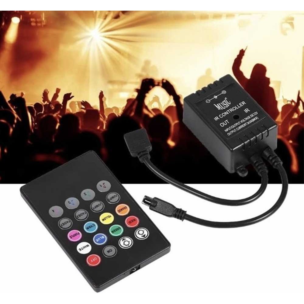 POWERMASTER RGB LED Strip Controller Με Ευαισθησία Ηχου / Μουσικής