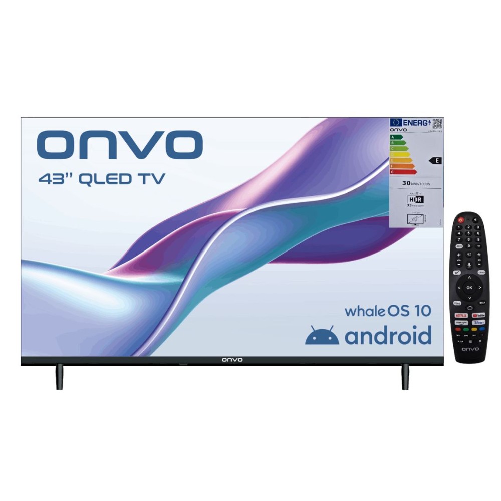 ONVO 43WQ80F2FA FHD WHALE OS10 QLED SMART TV