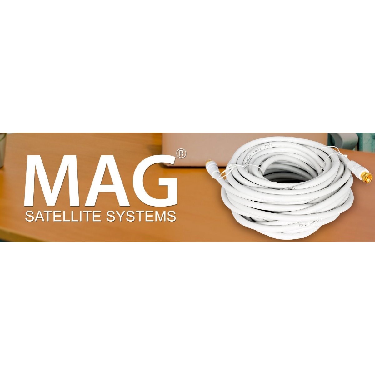 MAG Ομοαξονικό Καλώδιο με F connector 50m