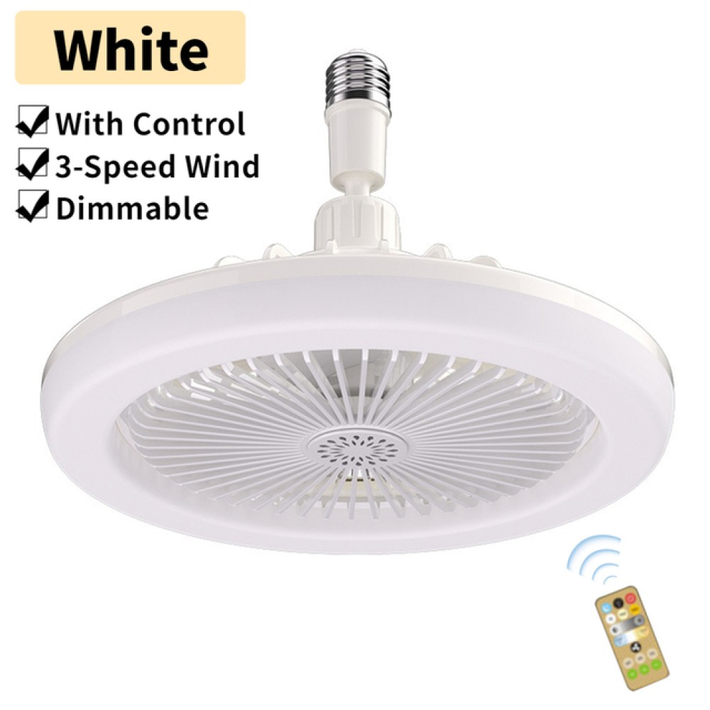 30W E27 Φωτιστικό Οροφής LED με Ανεμιστήρα και Τηλεχειριστήριο
