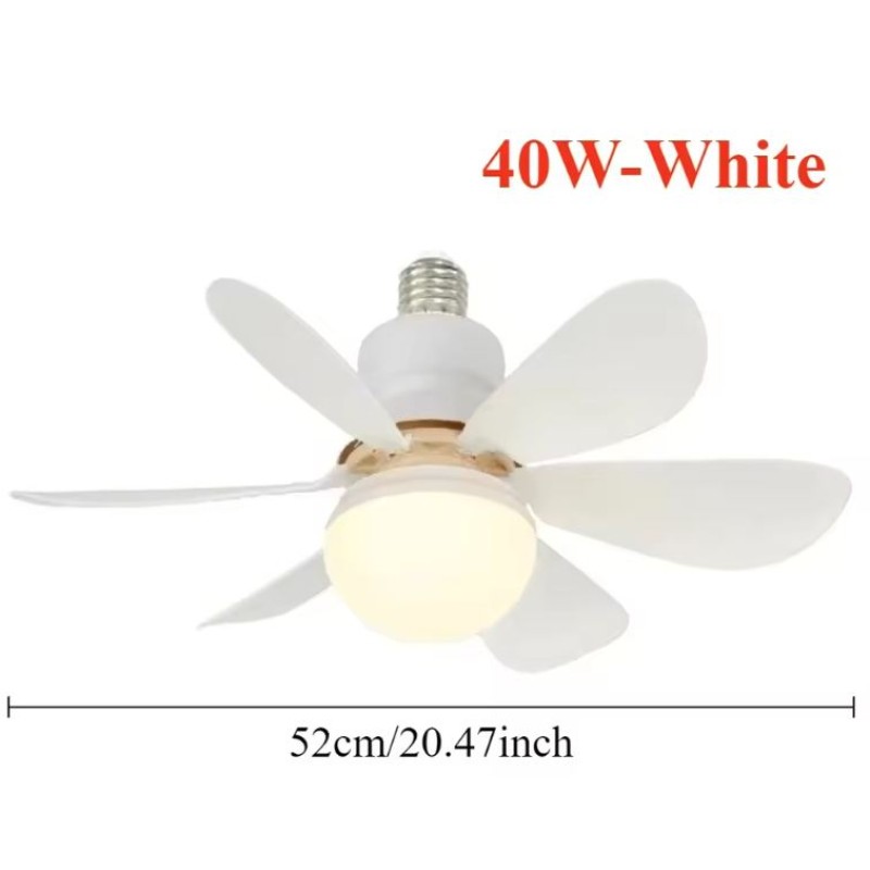 40W E27 Φωτιστικό Οροφής LED με Ανεμιστήρα και Τηλεχειριστήριο