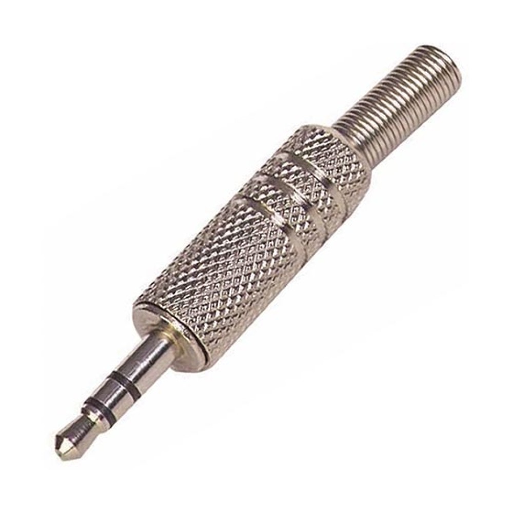 3.5 mm Jack Male Stereo Βύσμα Μεταλλικό με 3 Επαφές