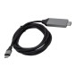 POWERMASTER PM-6018 USB Type-C To HDMI Converter Cable 2m