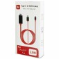 POWERMASTER PM-6019 USB Type-C To HDMI + USB Converter Cable 2m