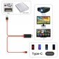 POWERMASTER PM-6019 USB Type-C To HDMI + USB Converter Cable 2m