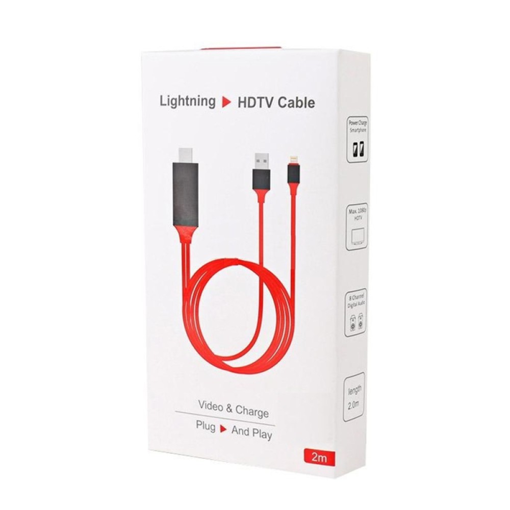 POWERMASTER PM-6020 Lightning To HDMI + USB Converter Cable 2m