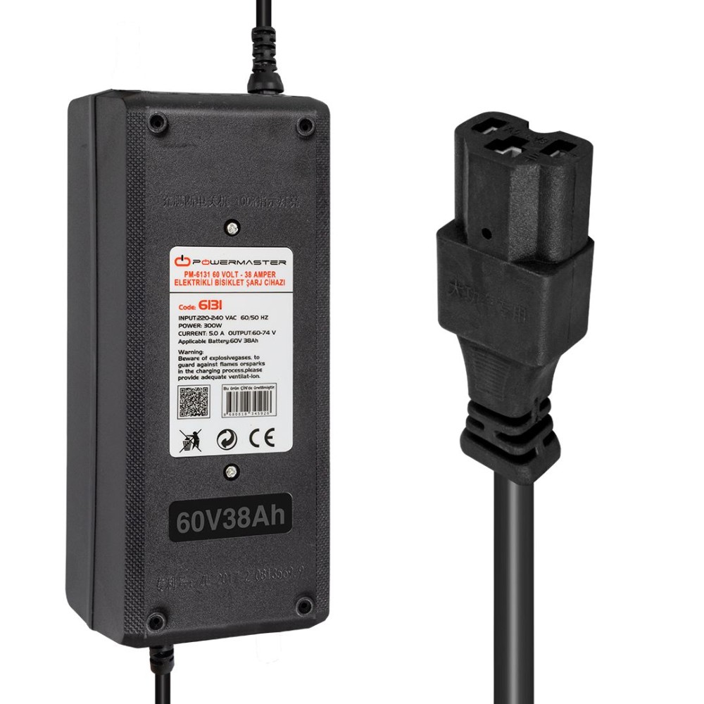 POWERMASTER PM-6131 60V/38Ah Φορτιστής Ηλεκτρικού Ποδηλάτου
