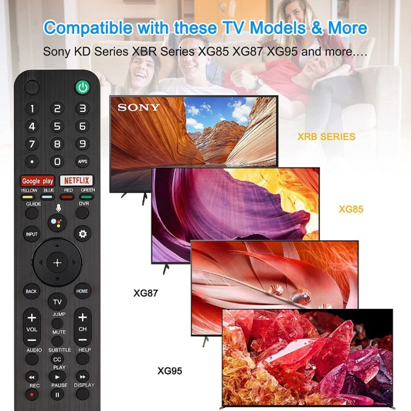 SONY RMF-TX500U SMART TV + VOICE REMOTE CONTROL