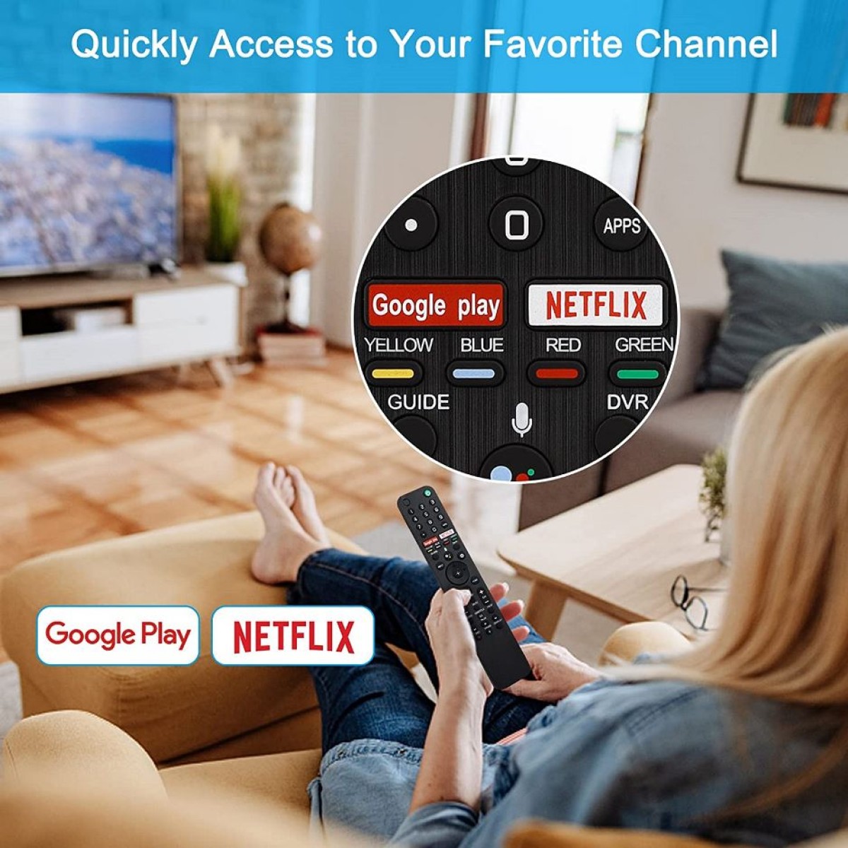 SONY RMF-TX500U SMART TV + VOICE REMOTE CONTROL