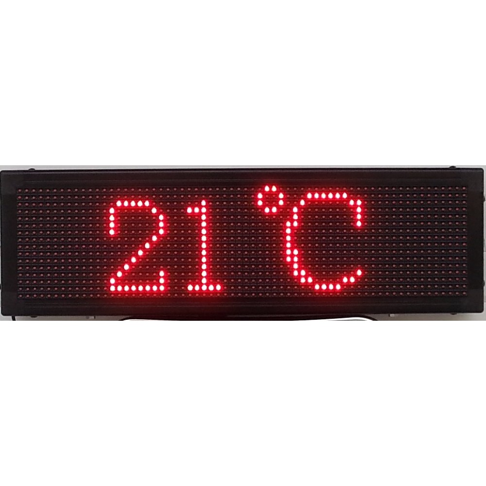 ΔΙΑΦΗΜΗΣΤΙΚΗ ΠΙΝΑΚΙΔΑ LED 64x16 ΚΟΚΚΙΝΗ ΔΙΠΛΗΣ ΟΨΗΣ