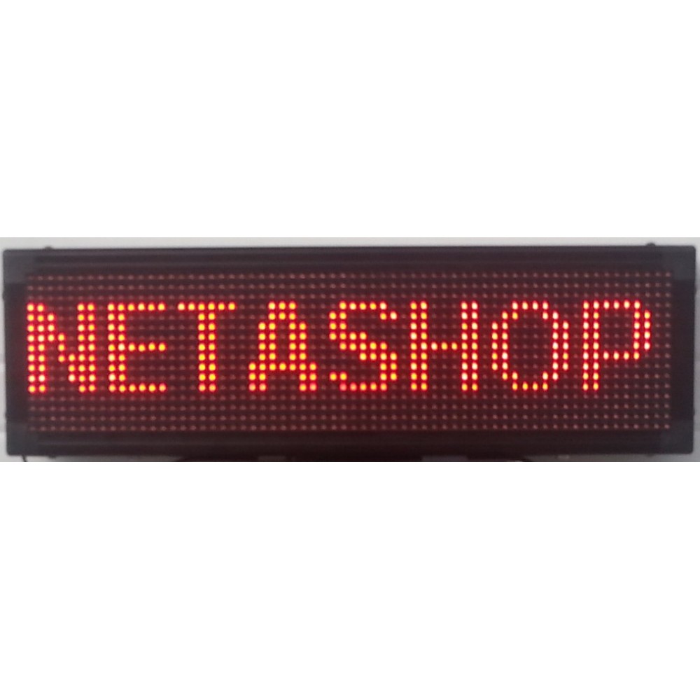 ΔΙΑΦΗΜΗΣΤΙΚΗ ΠΙΝΑΚΙΔΑ LED 64x16 ΚΟΚΚΙΝΗ ΔΙΠΛΗΣ ΟΨΗΣ