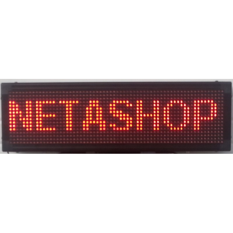 ΔΙΑΦΗΜΗΣΤΙΚΗ ΠΙΝΑΚΙΔΑ LED 64x16 ΚΟΚΚΙΝΗ ΔΙΠΛΗΣ ΟΨΗΣ