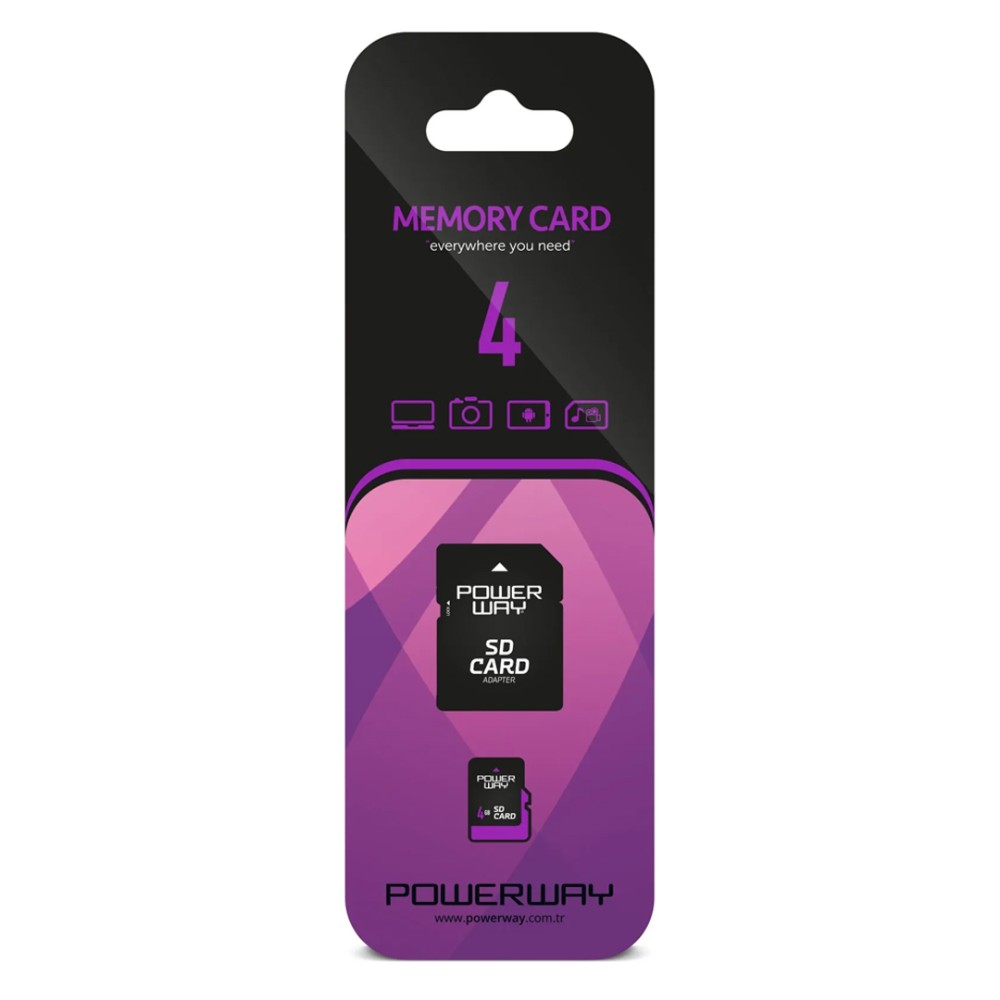 POWERWAY 4 GB MICRO SD CARD