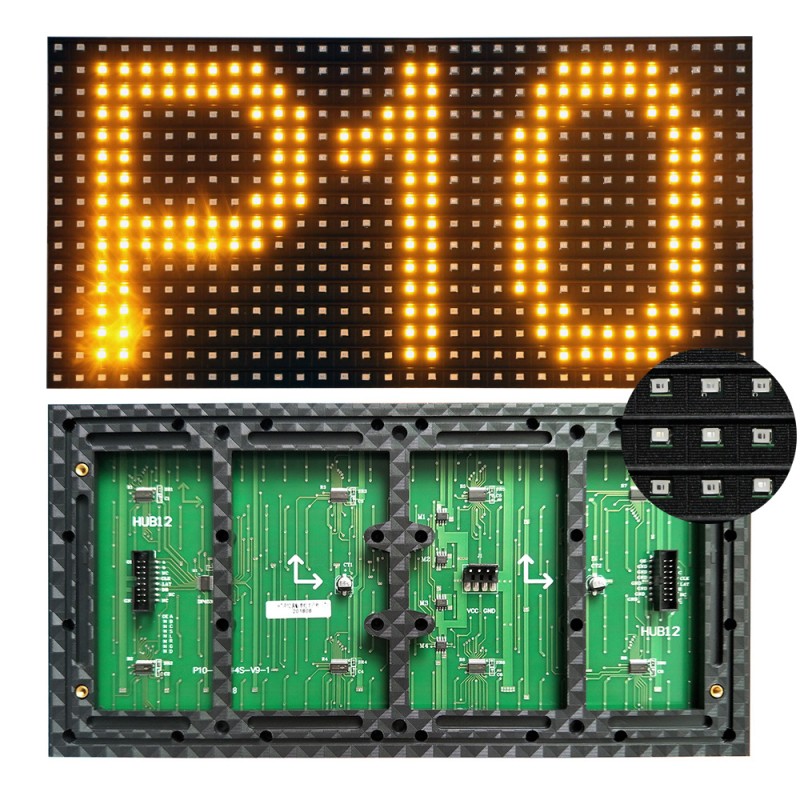 P10 SMD LED MODULE 32x16 YELLOW IP65