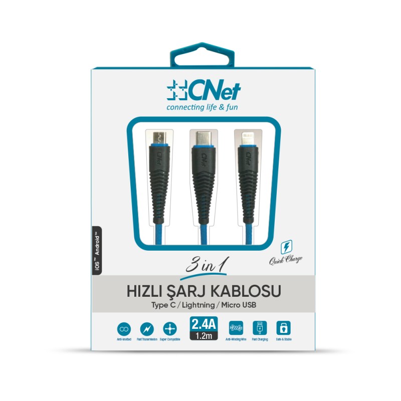 CNet CUCA301 3X1 USB CHARGER