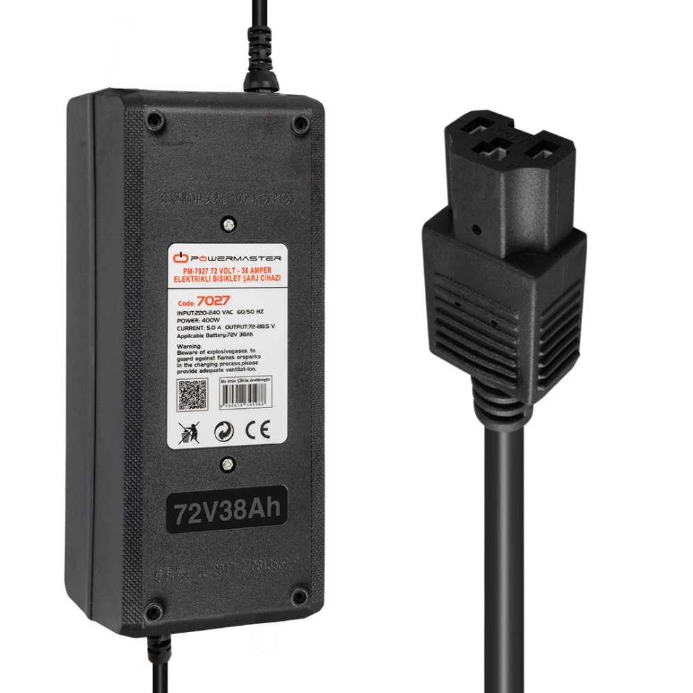 POWERMASTER PM-7027 72V/38Ah Φορτιστής Ηλεκτρικού Ποδηλάτου