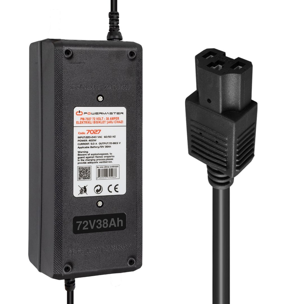 POWERMASTER PM-7027 72V/38Ah Φορτιστής Ηλεκτρικού Ποδηλάτου