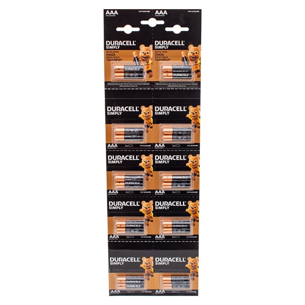 DURACELL LR3 BATTERY 20 PCS