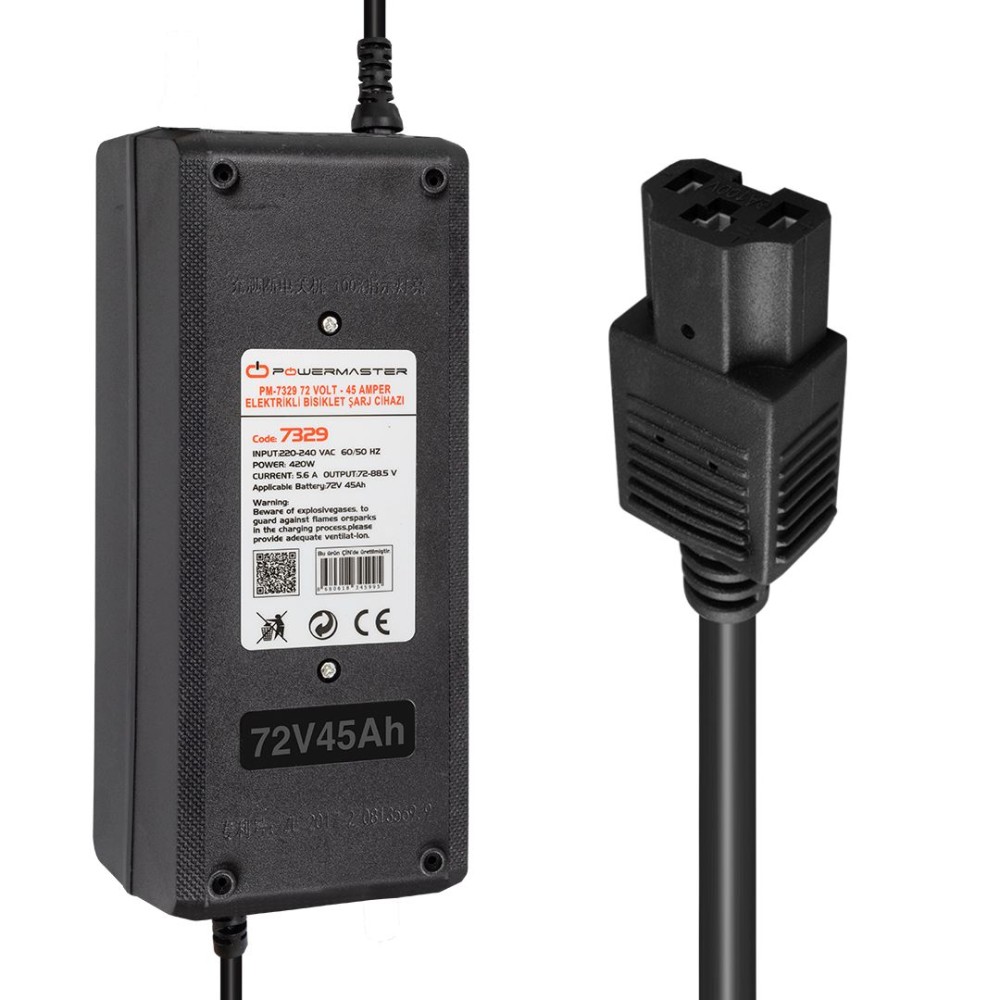 POWERMASTER PM-7329 72V/45Ah Φορτιστής Ηλεκτρικού Ποδηλάτου