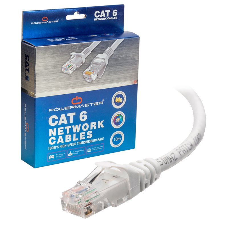 POWERMASTER PATCH NETWORK UTP CABLE CAT6 10M