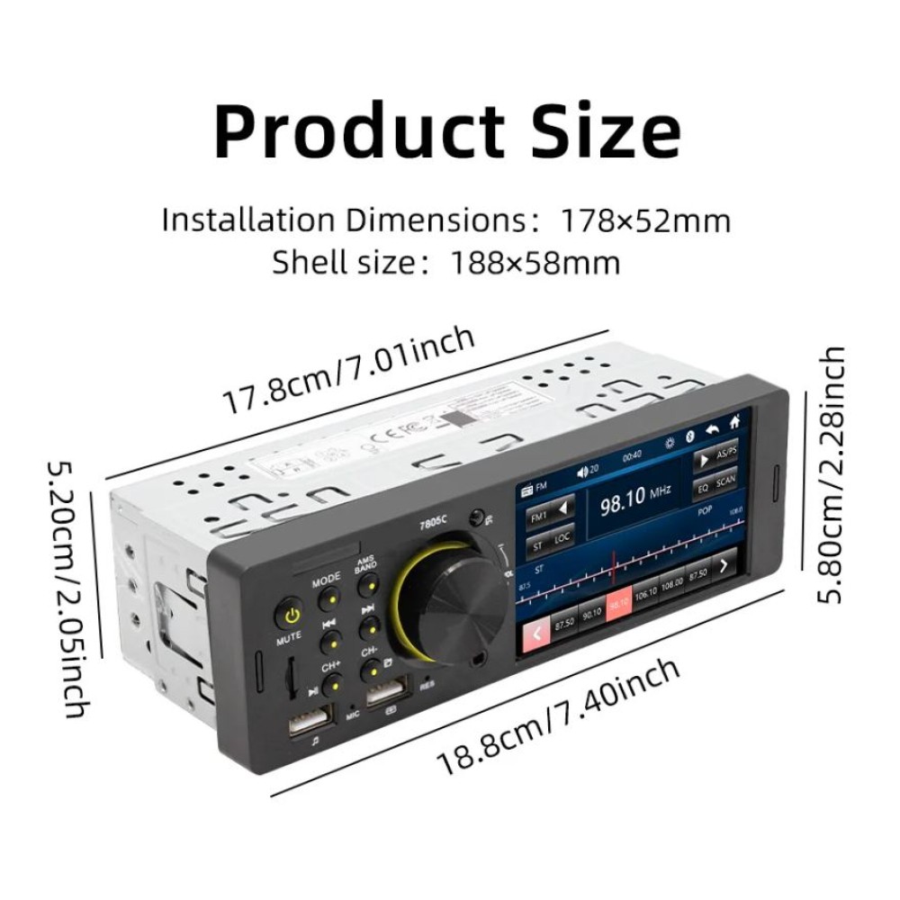 BQCC 7805C RADIO-USB-SD-FM-AUX-BLUETOOTH