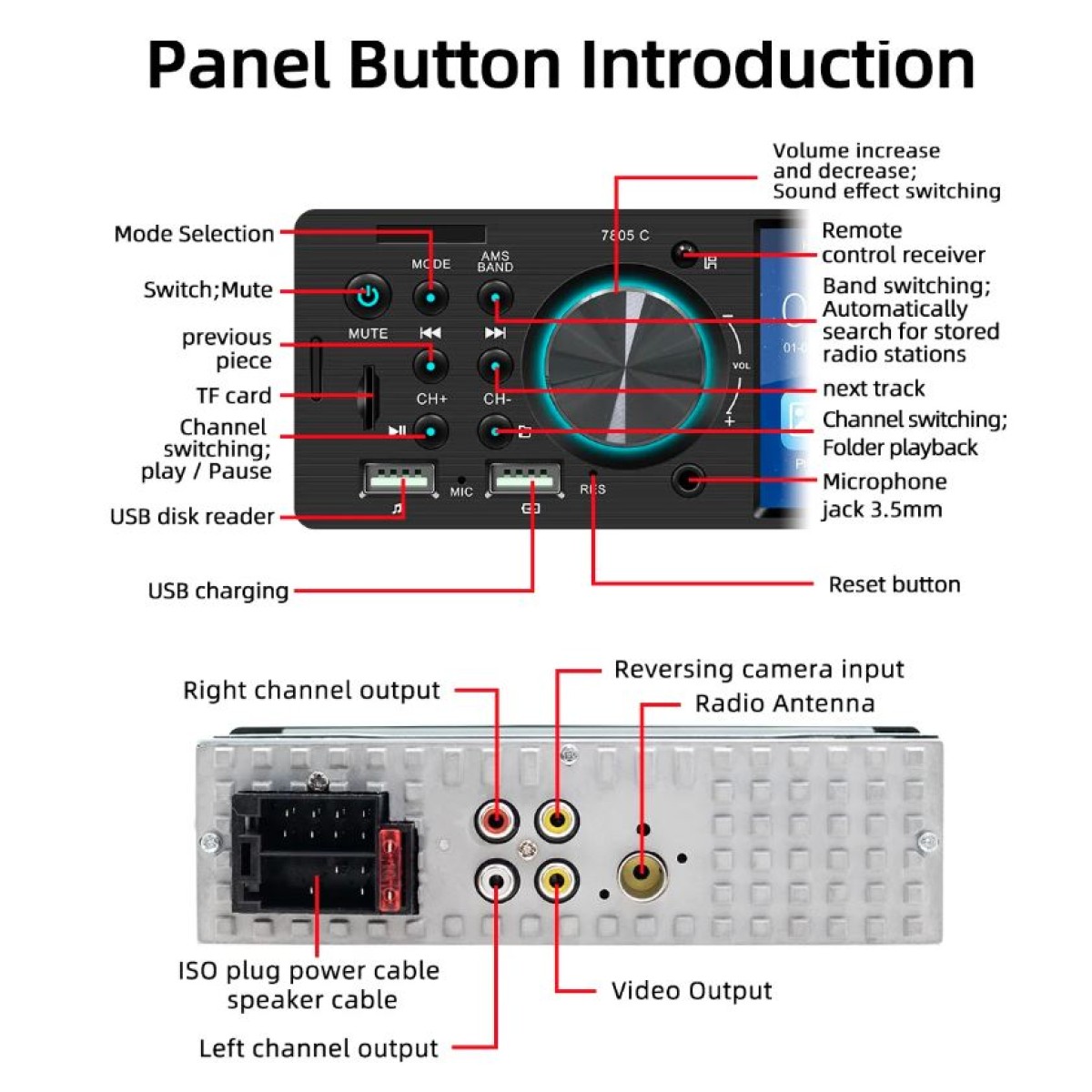 BQCC 7805C RADIO-USB-SD-FM-AUX-BLUETOOTH