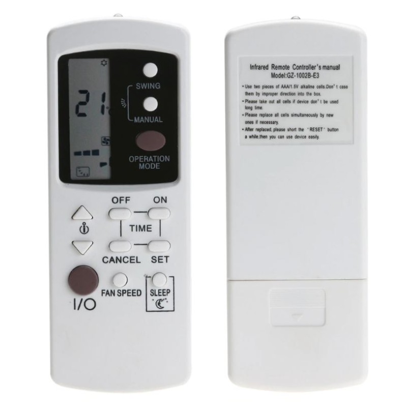 GALANZ GZ-1002A A/C REMOTE CONTROL