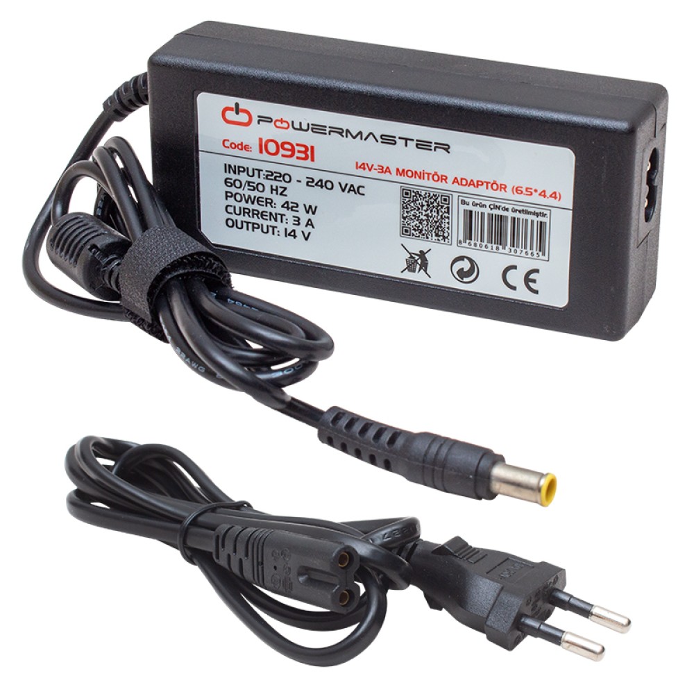 POWERMASTER & FULLY 14V-3A POWER SUPPLY