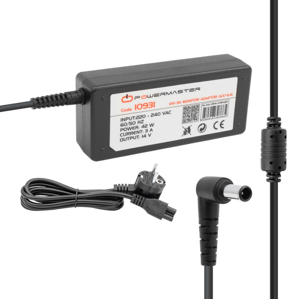 POWERMASTER & FULLY 14V-3A POWER SUPPLY