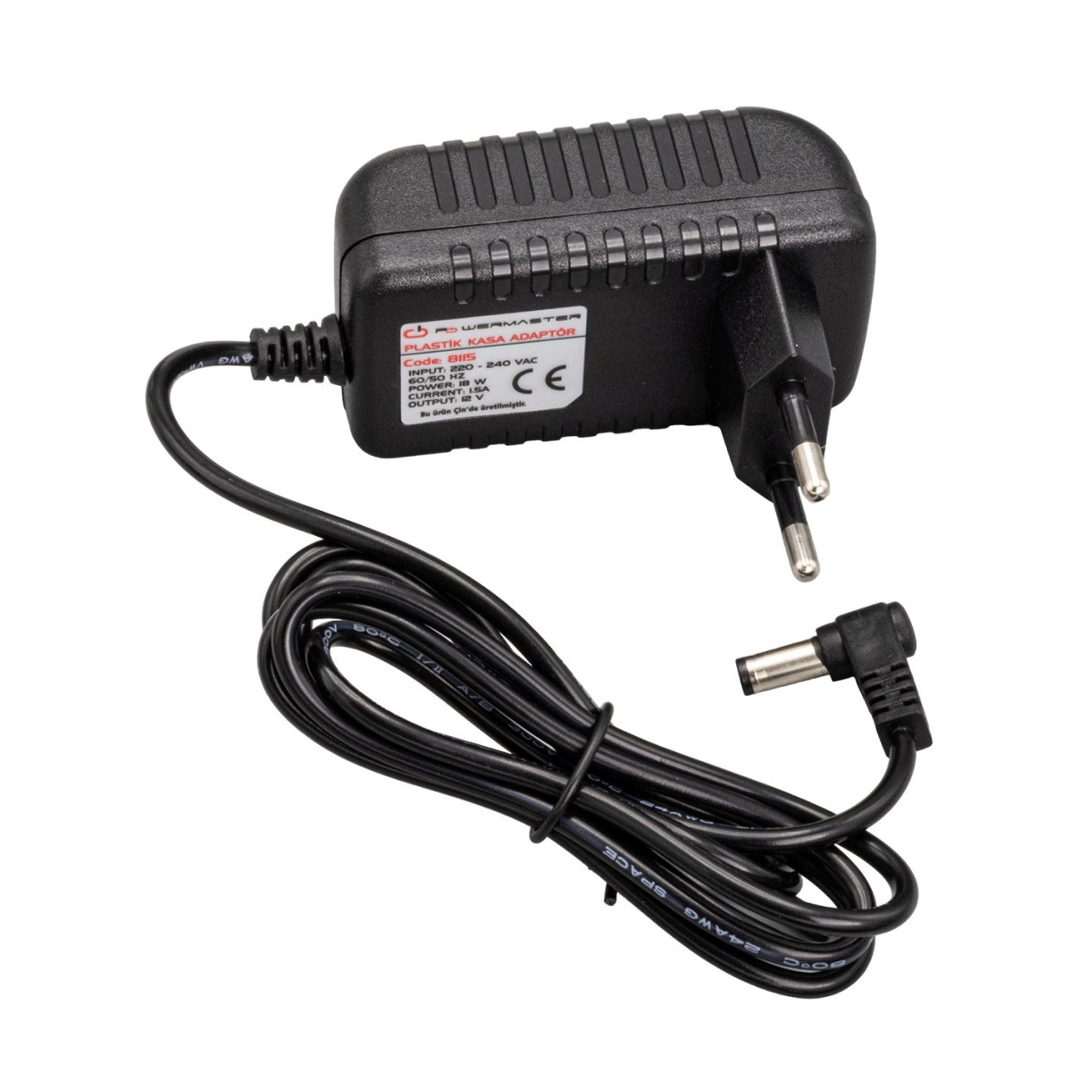 POWER SUPPLY 12V 1.5A DC ADAPTER