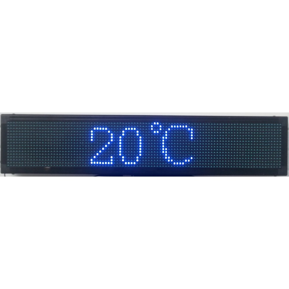 ΔΙΑΦΗΜΗΣΤΙΚΗ ΠΙΝΑΚΙΔΑ LED 96x16 ΜΠΛΕ