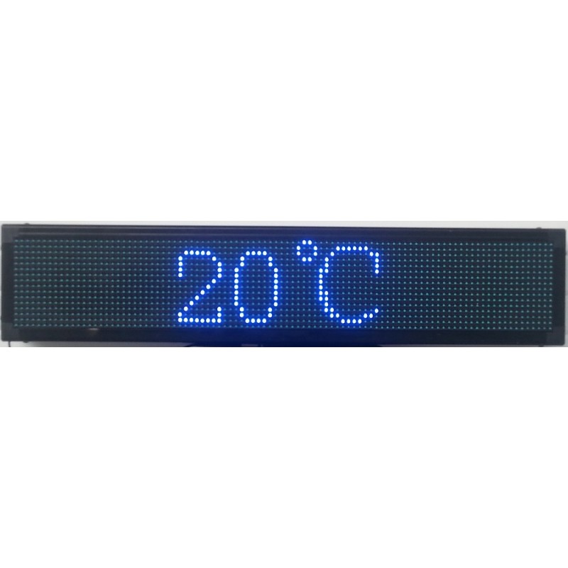 ΔΙΑΦΗΜΗΣΤΙΚΗ ΠΙΝΑΚΙΔΑ LED 96x16 ΜΠΛΕ