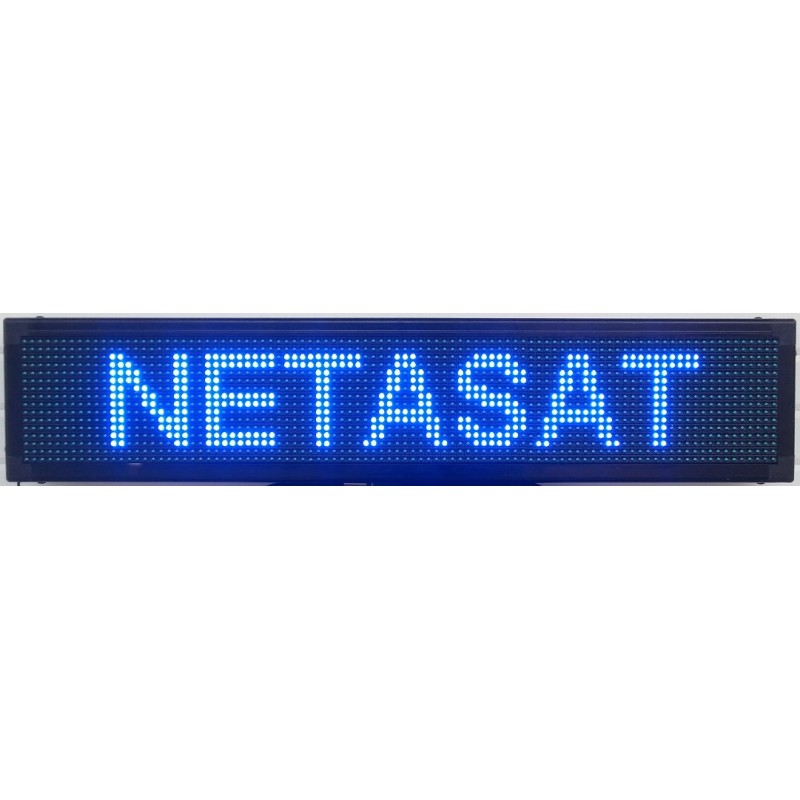 ΔΙΑΦΗΜΗΣΤΙΚΗ ΠΙΝΑΚΙΔΑ LED 96x16 ΜΠΛΕ ΔΙΠΛΗΣ ΟΨΗΣ