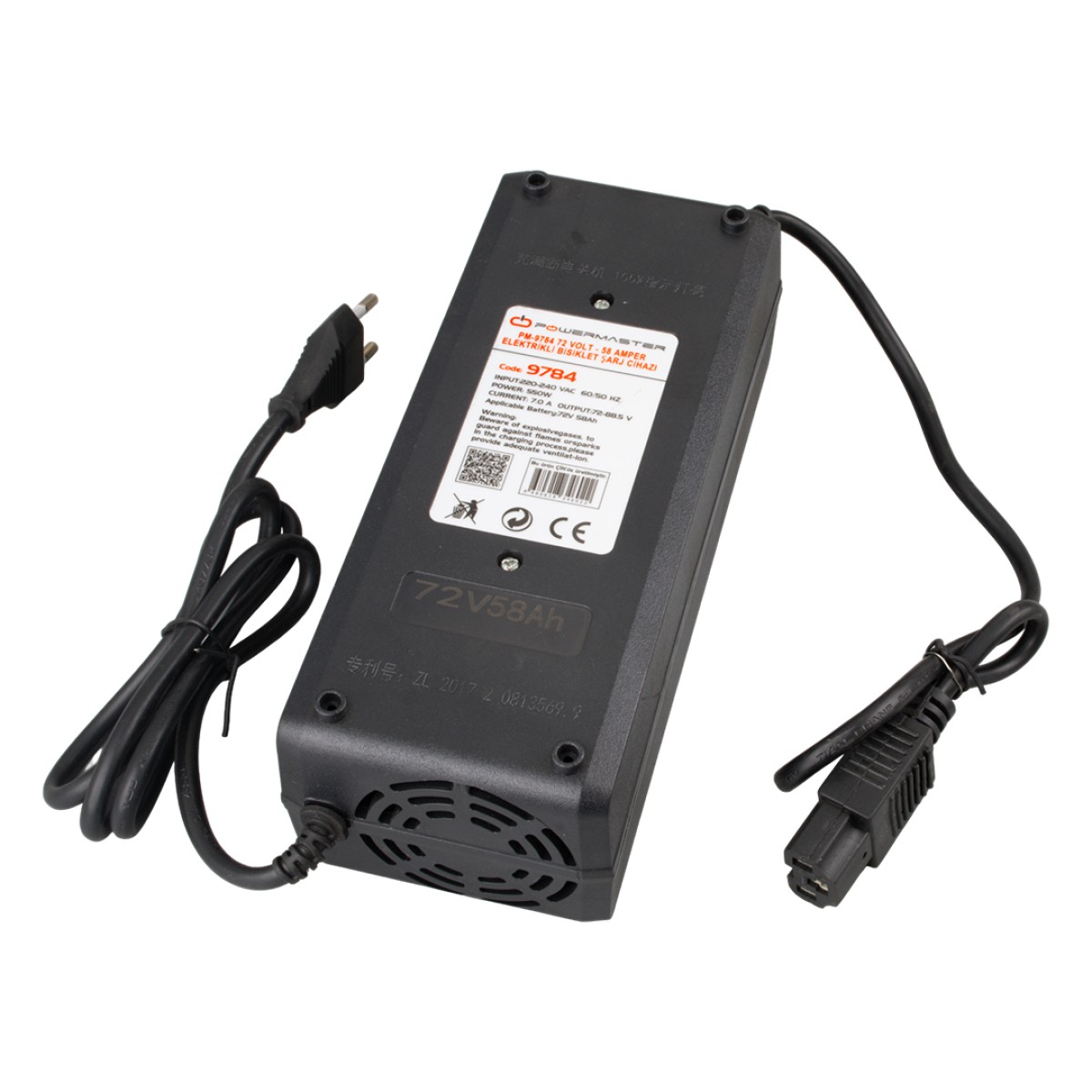 POWERMASTER PM-9784 72V/58Ah Φορτιστής Ηλεκτρικού Ποδηλάτου