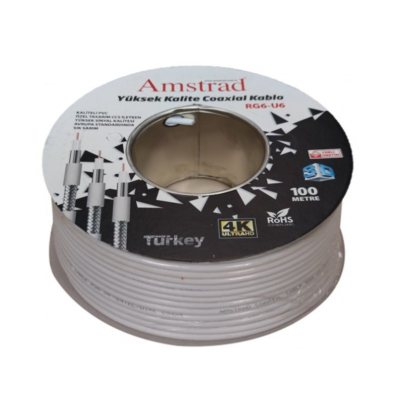 AMSTRAD COAXIAL CABLE RG6U6 100M. 64 WIRE