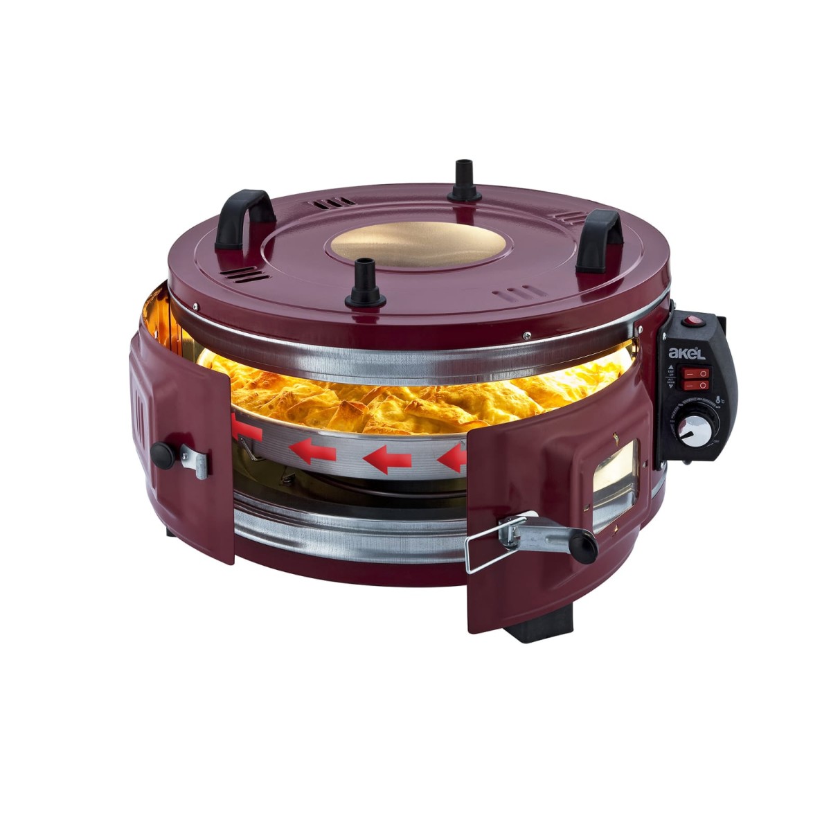 AKEL AF140 ROTATABLE TRAY ROUND OVEN