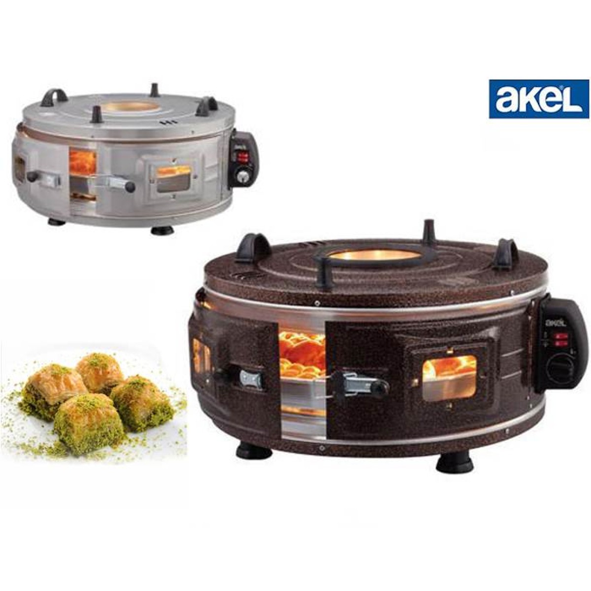 AKEL AF220 GROSS ROUND OVEN WITH THERMOSTAT