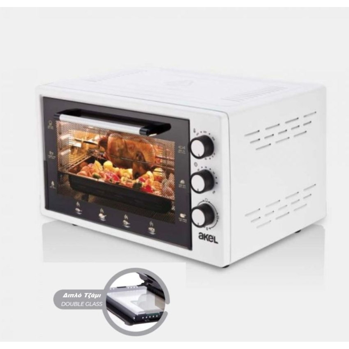 AKEL AF385 OVEN DUBLE GLASS