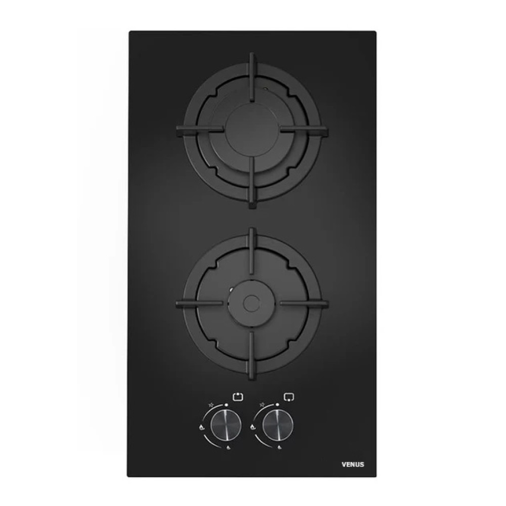 VENUS C3-20BF BLACK GLASS DOMINO BUILT-IN COOKER