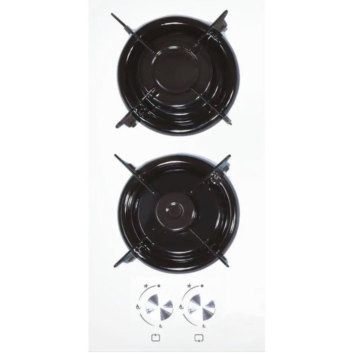 KUMTEL C3-20F WHITE GLASS DOMINO BUILT-IN COOKER