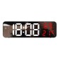 Διακοσμητικό Ρολόι Τοίχου / Επιτραπέζιο Ρολόι Μαύρη Βάση / Λευκό Φως