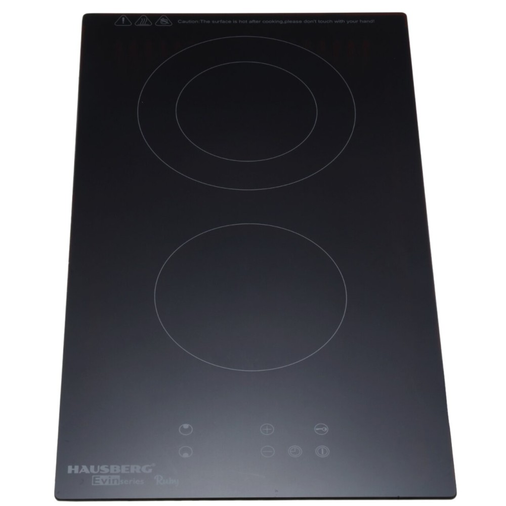 HAUSBERG HB-1536 BLACK GLASS DOMINO COOKER