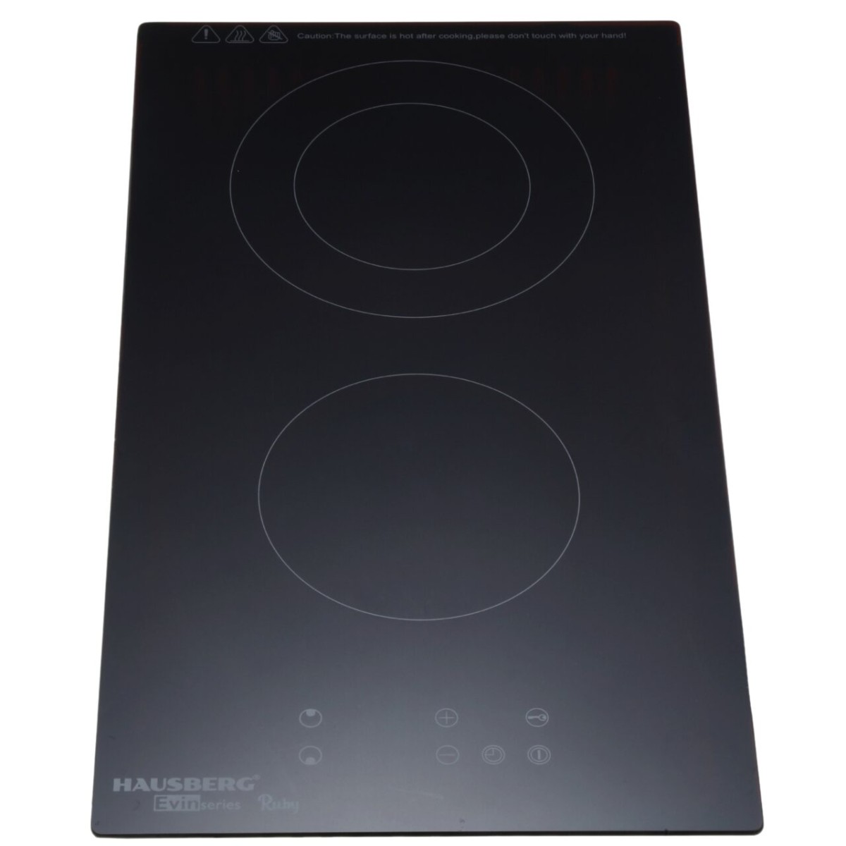 HAUSBERG HB-1536 BLACK GLASS DOMINO COOKER